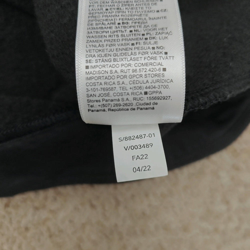Athleta Retroplush Cocoon Sleeveless Hoodie Sweatshirt Black Medium 882487-01 - Picture 5 of 11